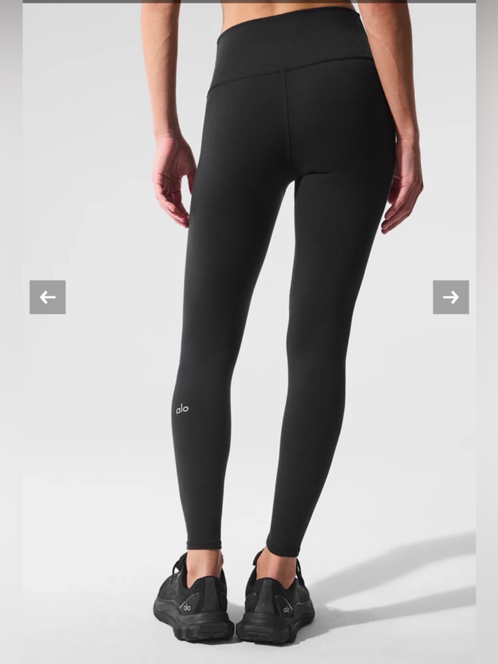 Alo 7/8 Airbrush Leggings High Waist, Black, Small